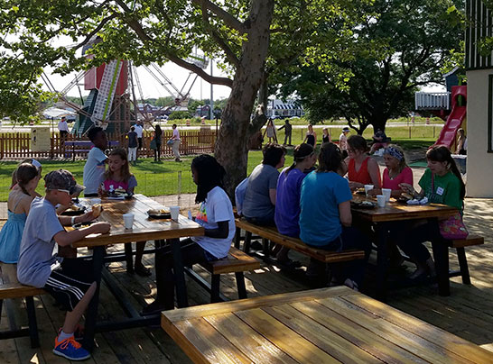 Dutch Village builds a deck for events