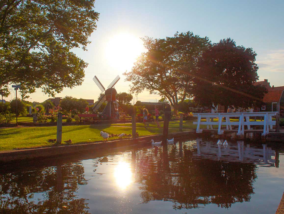 Sunset at Dutch Village Holland MI
