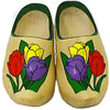 Painted wooden shoes from Dutch Village